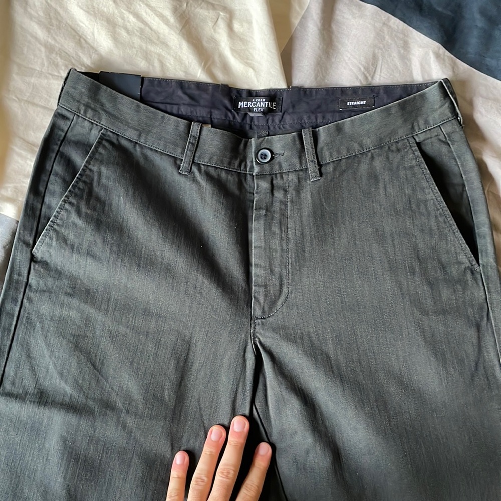 BRAND NEW WITH TAG J CREW MERCANTILE STRAIGHT LEG PANTS SIZE 32X34